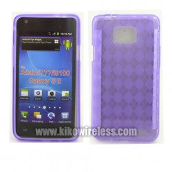 TPU Gel Case for Samsung Galaxy S2 / I777 (Purple)